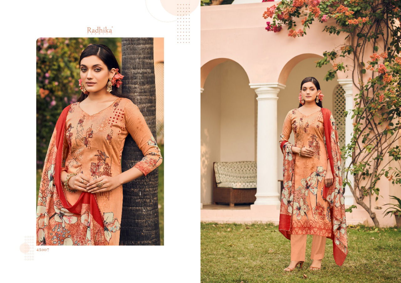 Radhika Azara Mussaret Vol 20 Wholesale Printed Cotton Dress Material